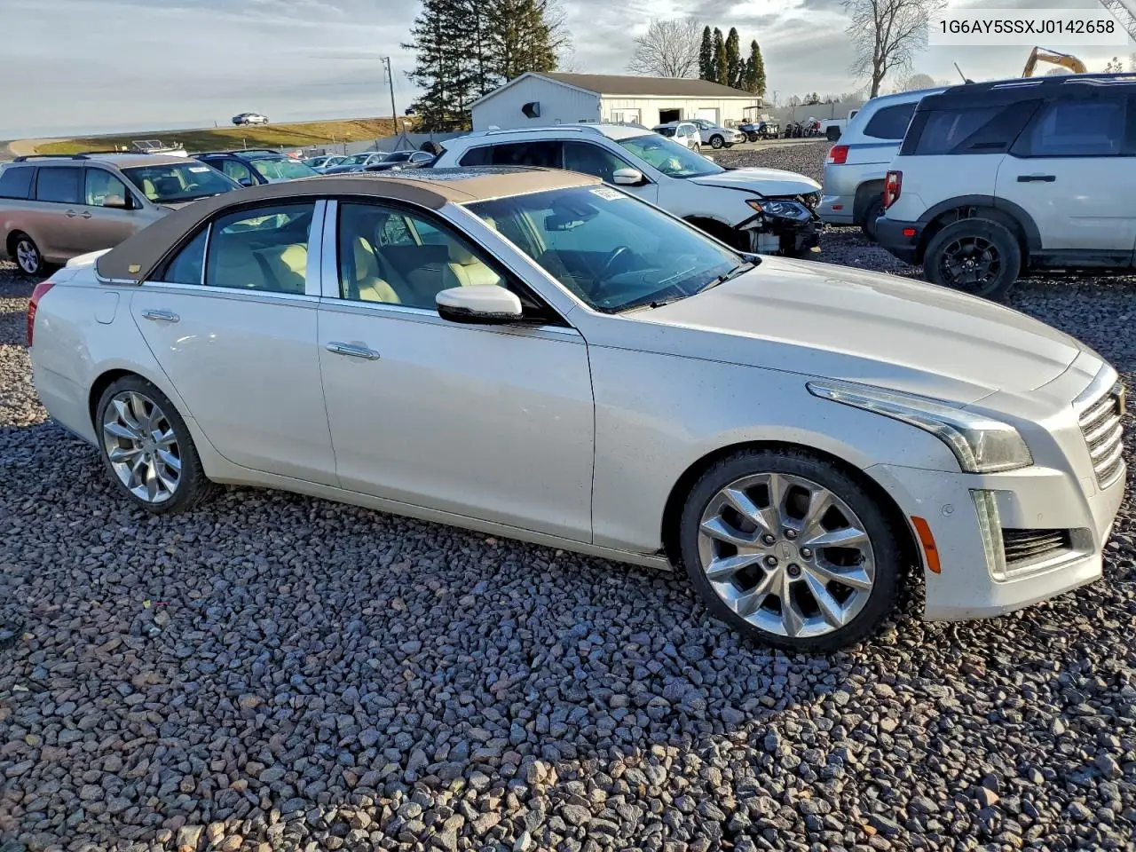 1G6AY5SSXJ0142658 2018 Cadillac Cts Premium Luxury