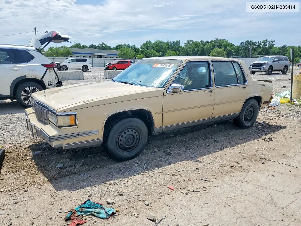 1987 Cadillac Deville VIN: 1G6CD5182H4235414 Lot: 55456666