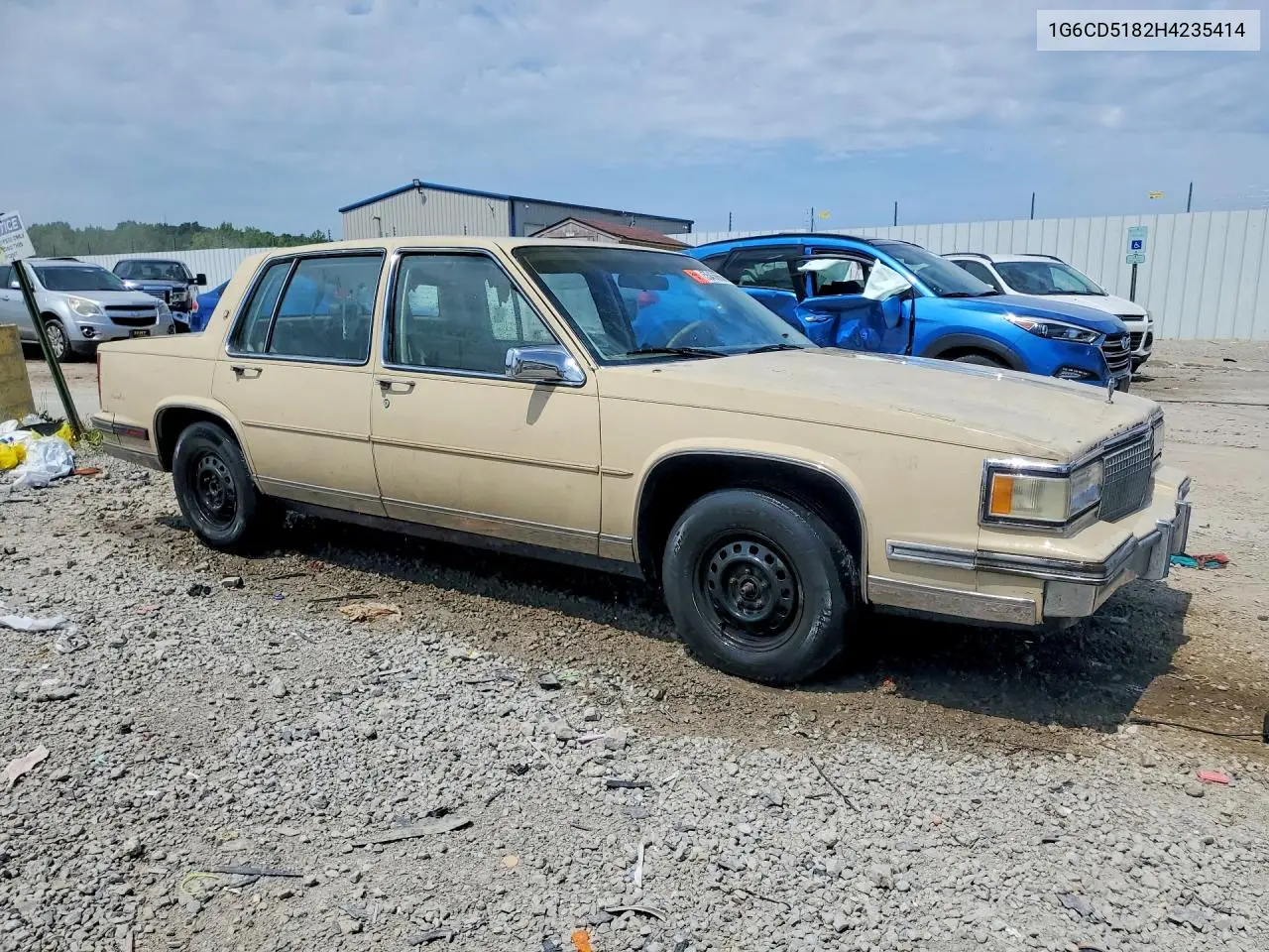 1987 Cadillac Deville VIN: 1G6CD5182H4235414 Lot: 55456666