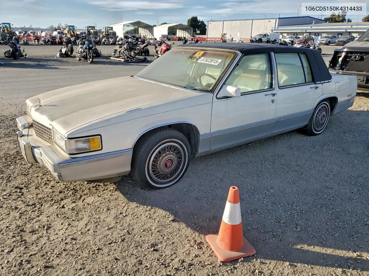 1989 Cadillac Deville VIN: 1G6CD5150K4314433 Lot: 97623915