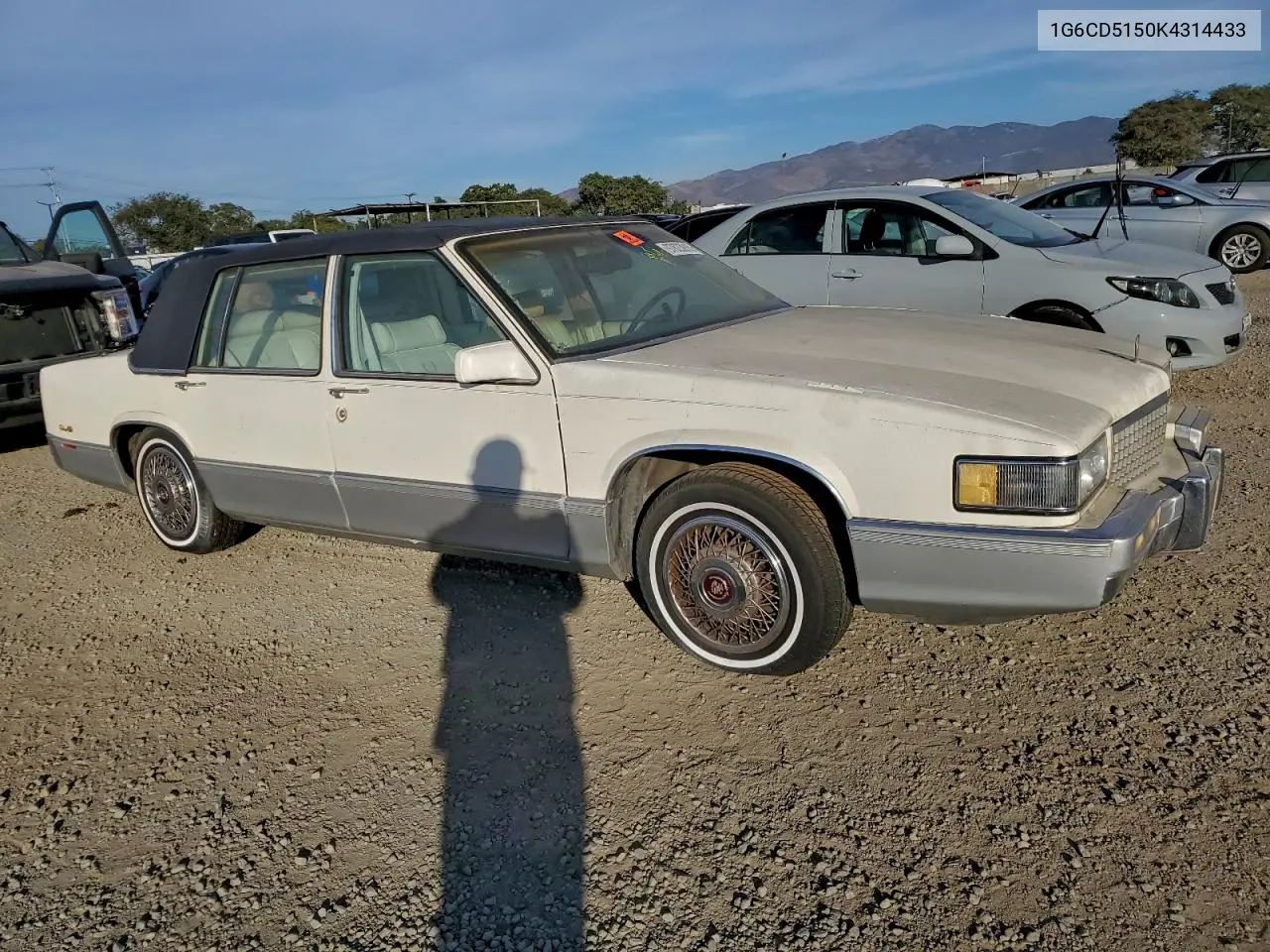 1989 Cadillac Deville VIN: 1G6CD5150K4314433 Lot: 97623915