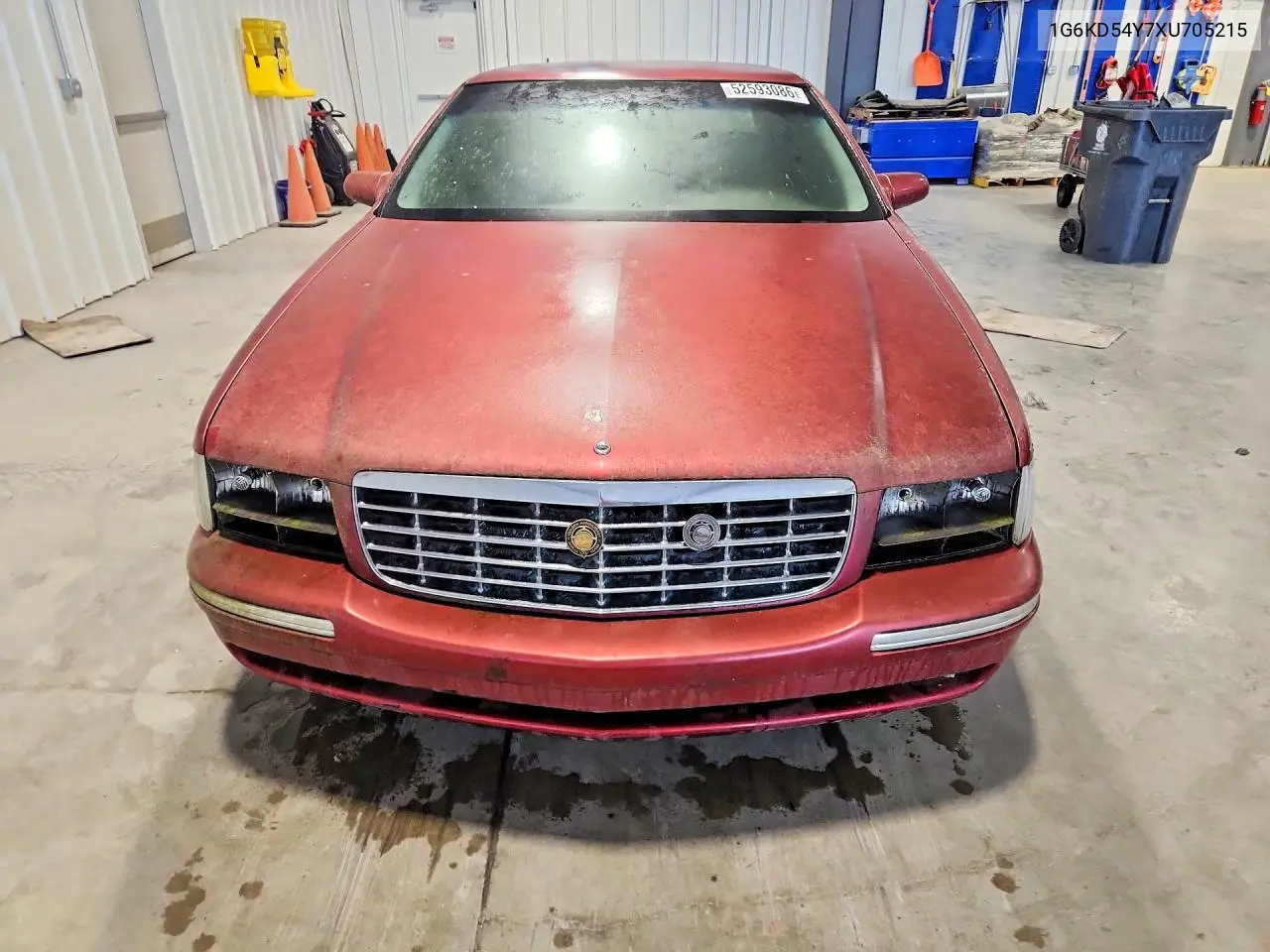 1991 Cadi Brougham VIN: 1G6KD54Y7XU705215 Lot: 52593086