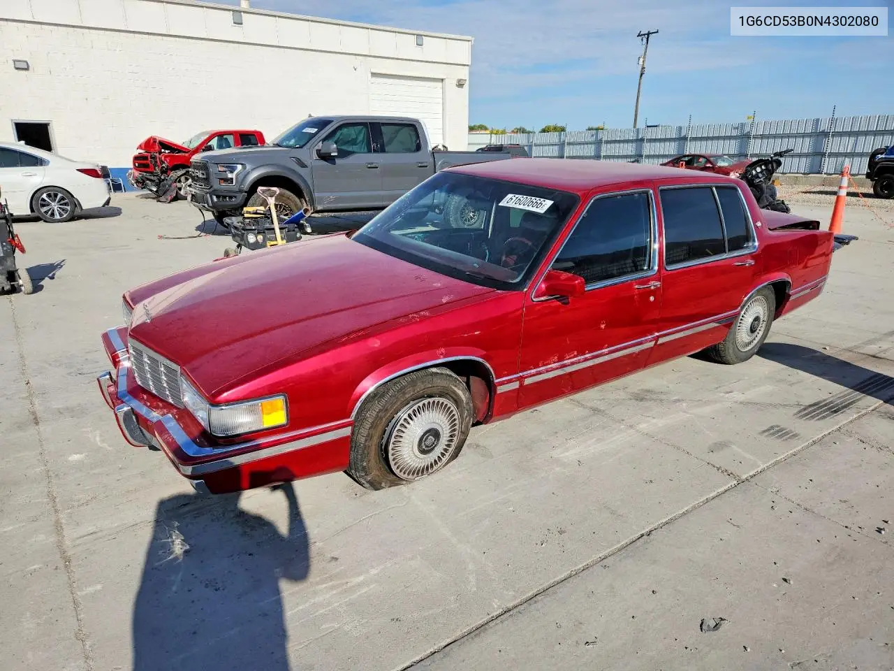 1992 Cadillac Deville VIN: 1G6CD53B0N4302080 Lot: 61600666