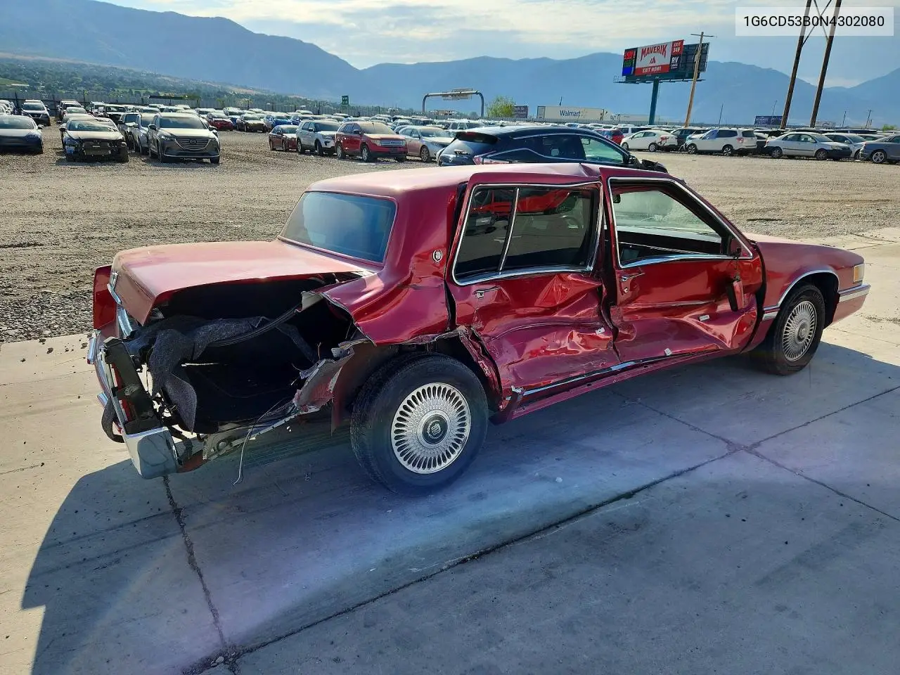 1992 Cadillac Deville VIN: 1G6CD53B0N4302080 Lot: 61600666