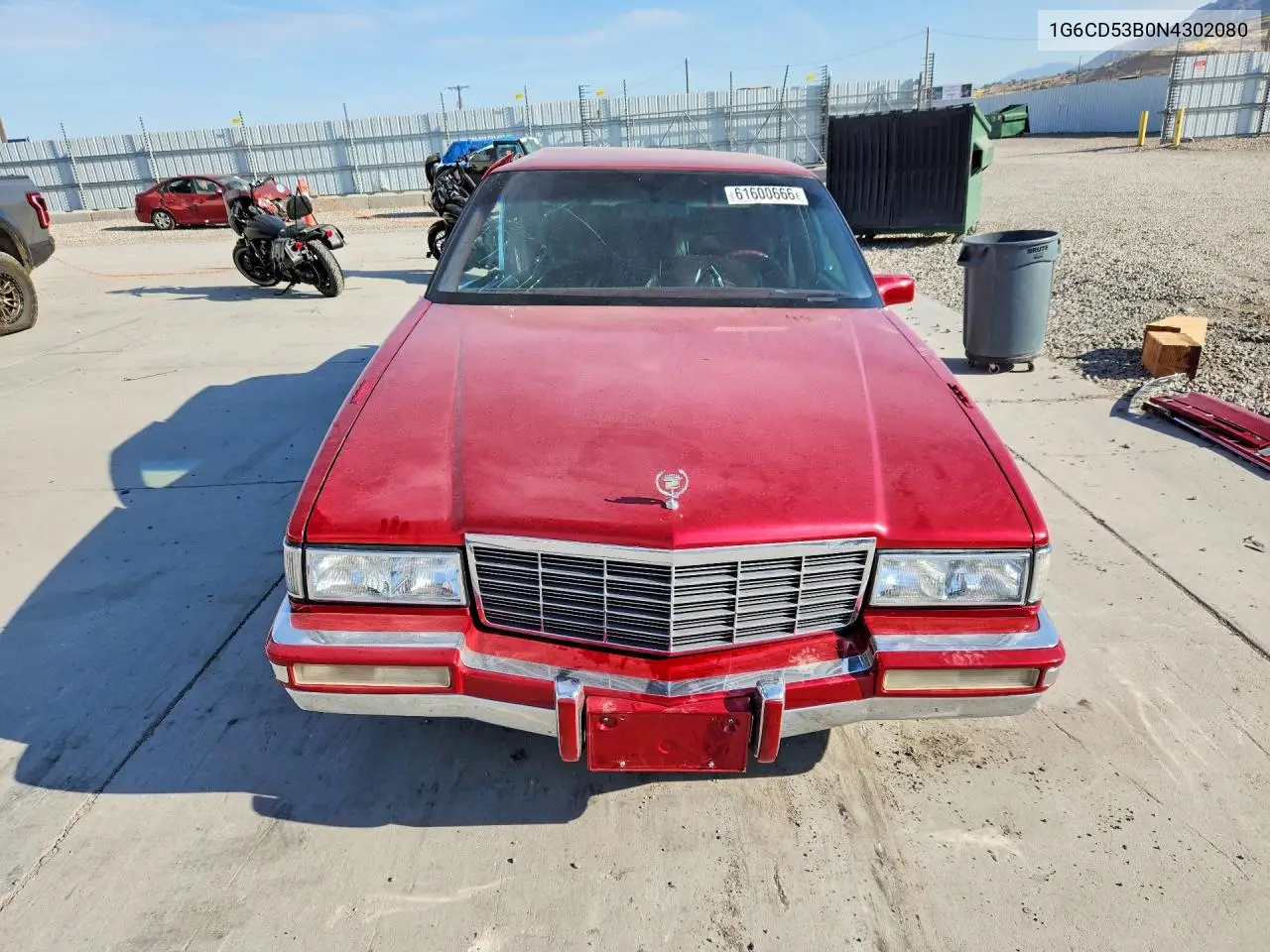 1992 Cadillac Deville VIN: 1G6CD53B0N4302080 Lot: 61600666