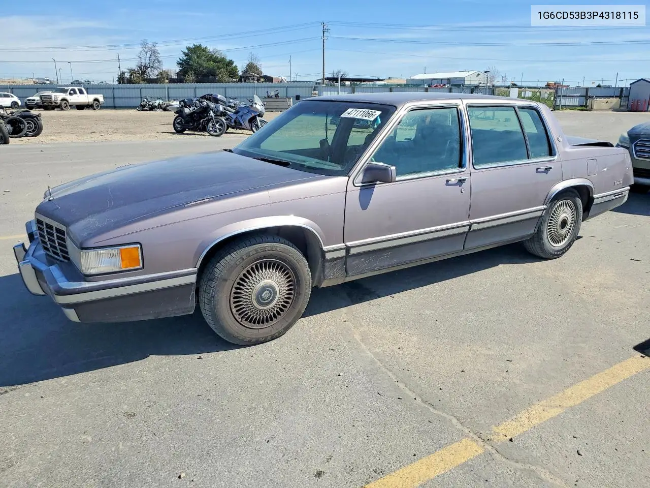 1993 Cadillac Deville VIN: 1G6CD53B3P4318115 Lot: 47111066