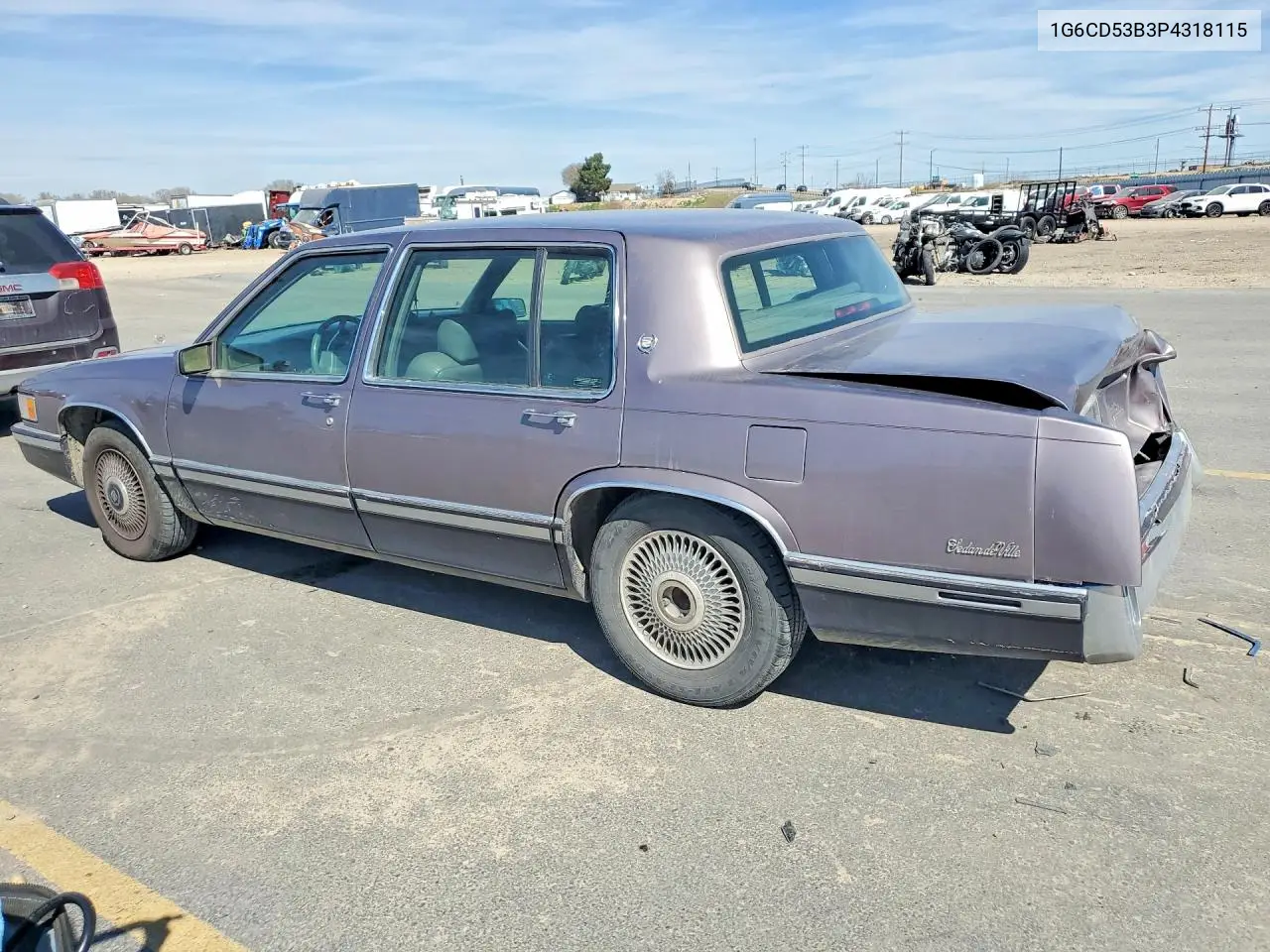 1993 Cadillac Deville VIN: 1G6CD53B3P4318115 Lot: 47111066