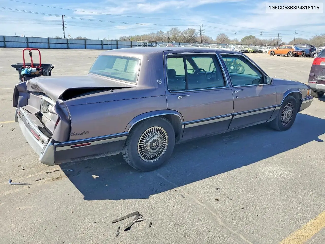 1993 Cadillac Deville VIN: 1G6CD53B3P4318115 Lot: 47111066