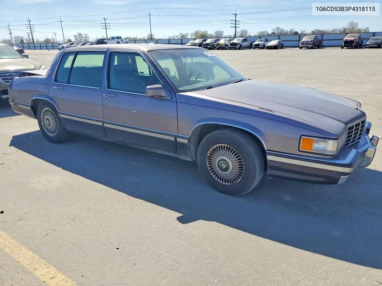 1993 Cadillac Deville VIN: 1G6CD53B3P4318115 Lot: 47111066