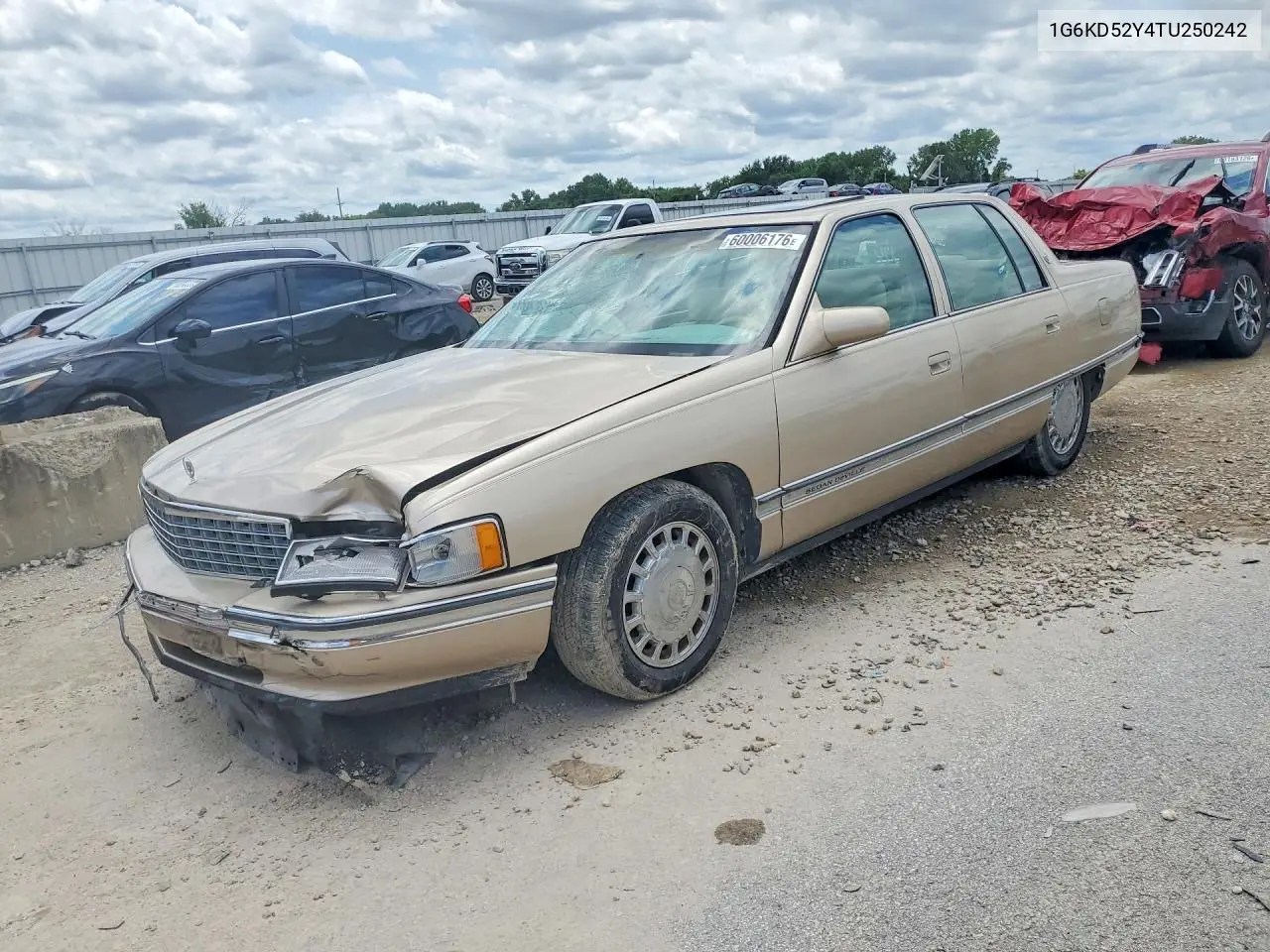 1996 Cadillac Deville VIN: 1G6KD52Y4TU250242 Lot: 60006176