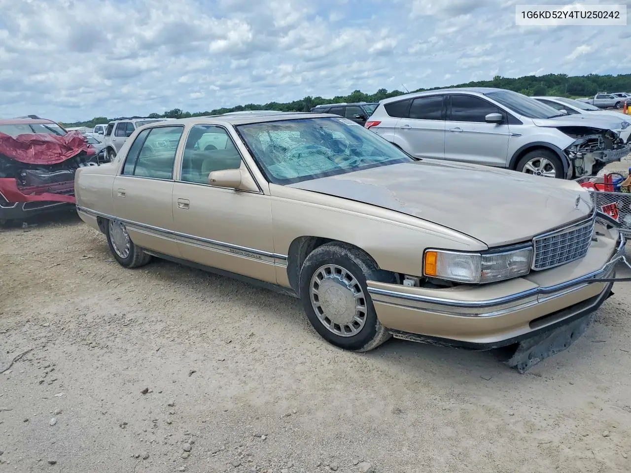 1996 Cadillac Deville VIN: 1G6KD52Y4TU250242 Lot: 60006176