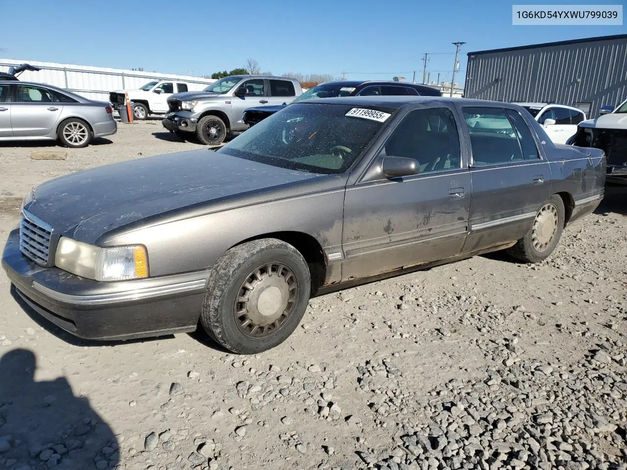 1998 Cadillac Deville VIN: 1G6KD54YXWU799039 Lot: 54650846