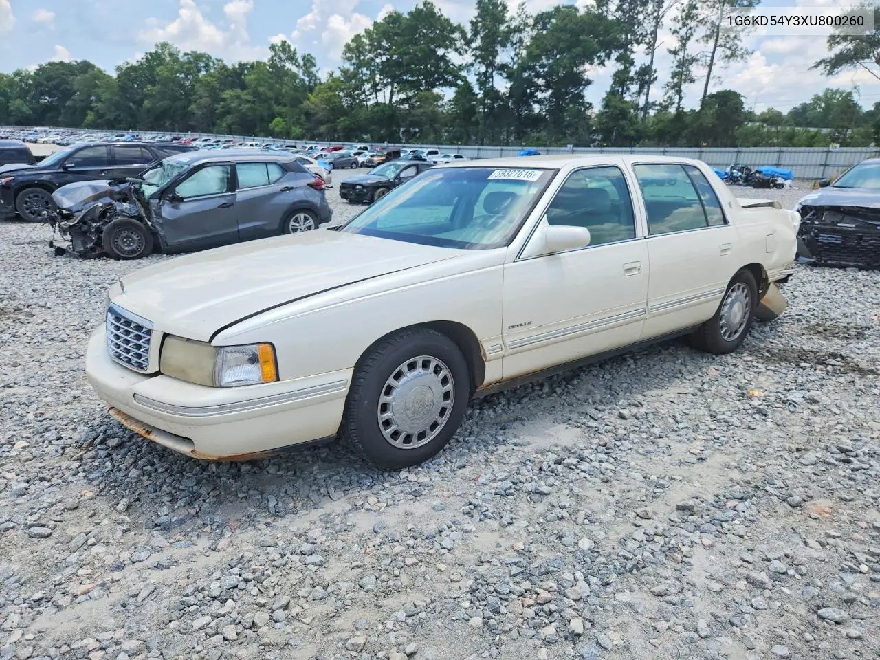 1999 Cadillac Deville VIN: 1G6KD54Y3XU800260 Lot: 59327616