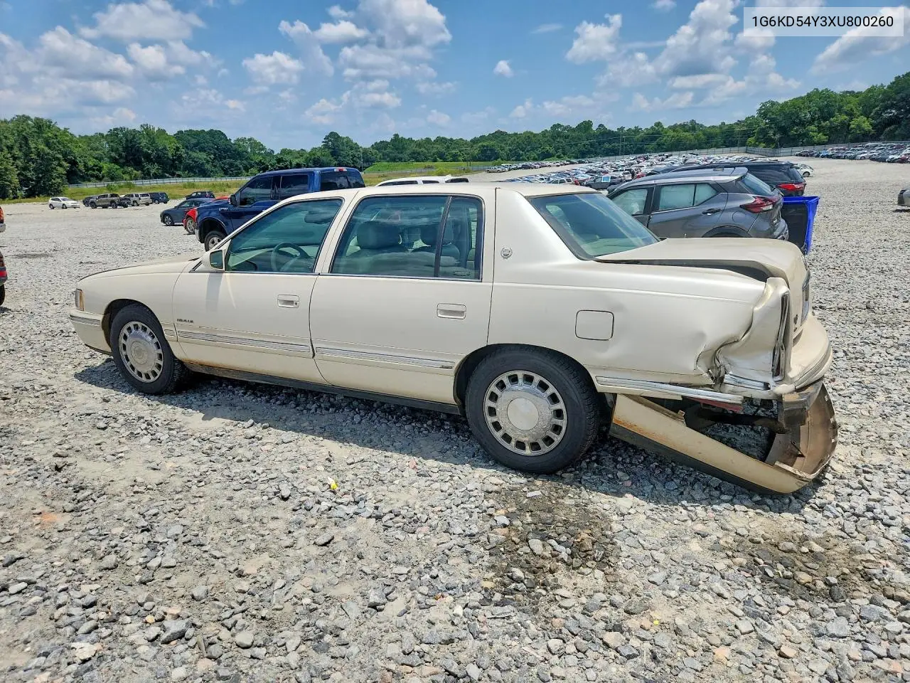 1999 Cadillac Deville VIN: 1G6KD54Y3XU800260 Lot: 59327616