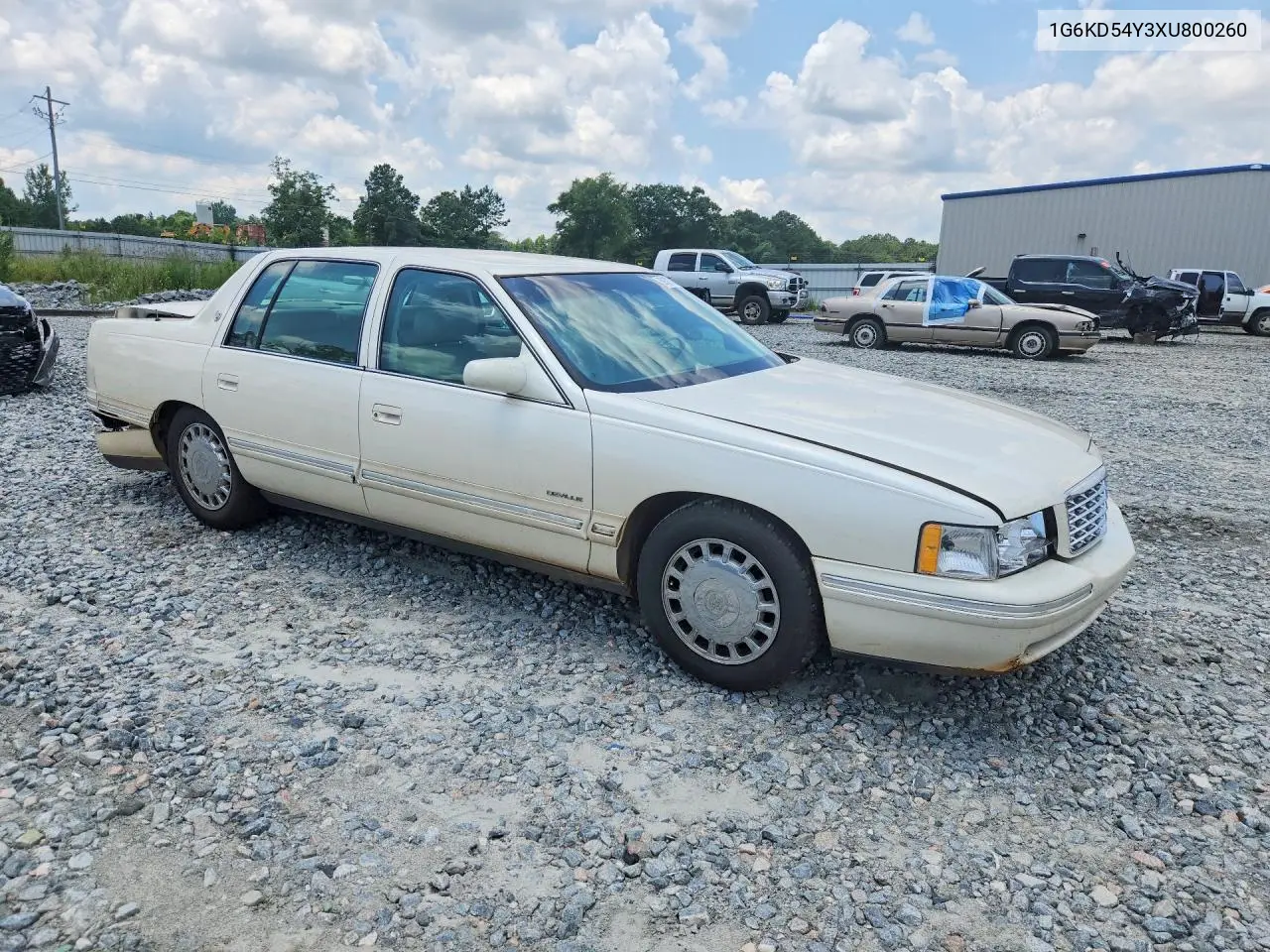 1999 Cadillac Deville VIN: 1G6KD54Y3XU800260 Lot: 59327616