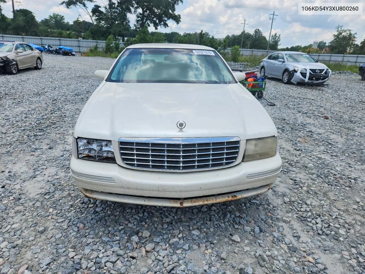 1999 Cadillac Deville VIN: 1G6KD54Y3XU800260 Lot: 59327616