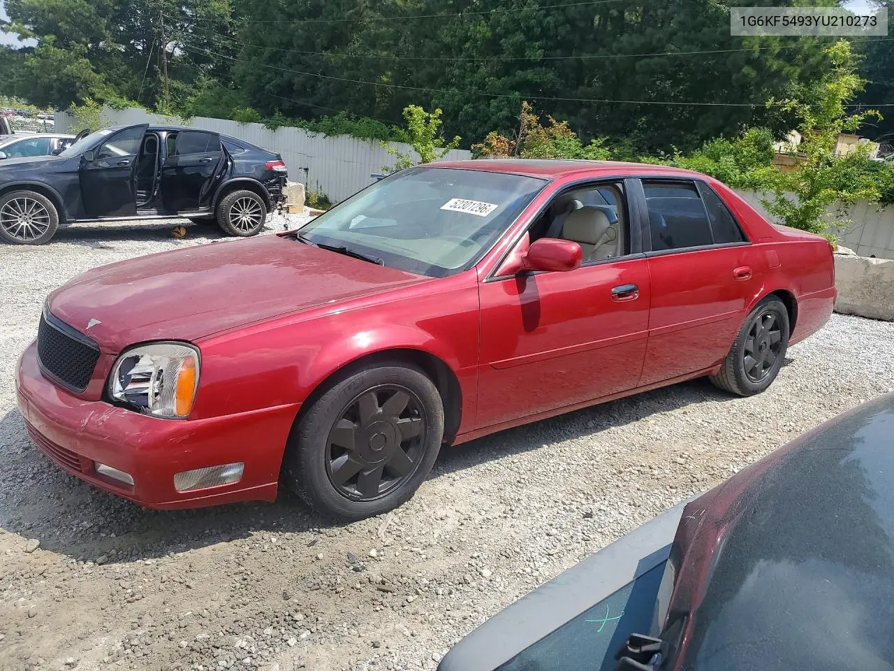 2000 Cadillac Deville Dts VIN: 1G6KF5493YU210273 Lot: 52301296
