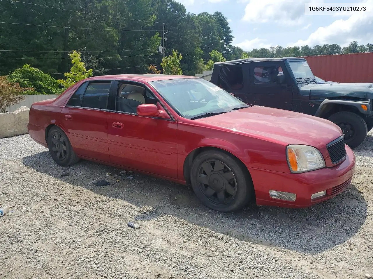 2000 Cadillac Deville Dts VIN: 1G6KF5493YU210273 Lot: 52301296