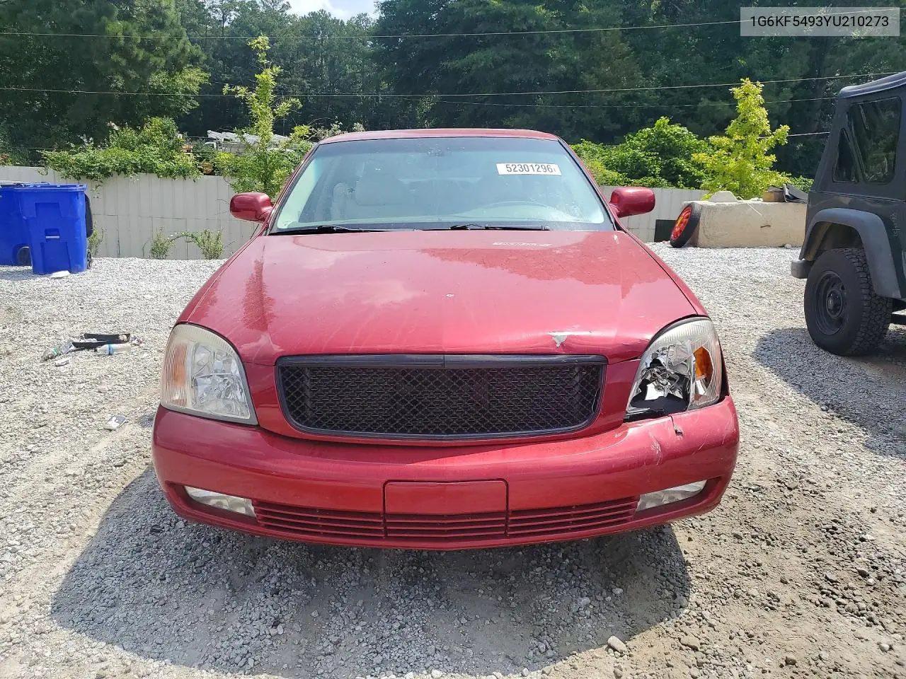 2000 Cadillac Deville Dts VIN: 1G6KF5493YU210273 Lot: 52301296