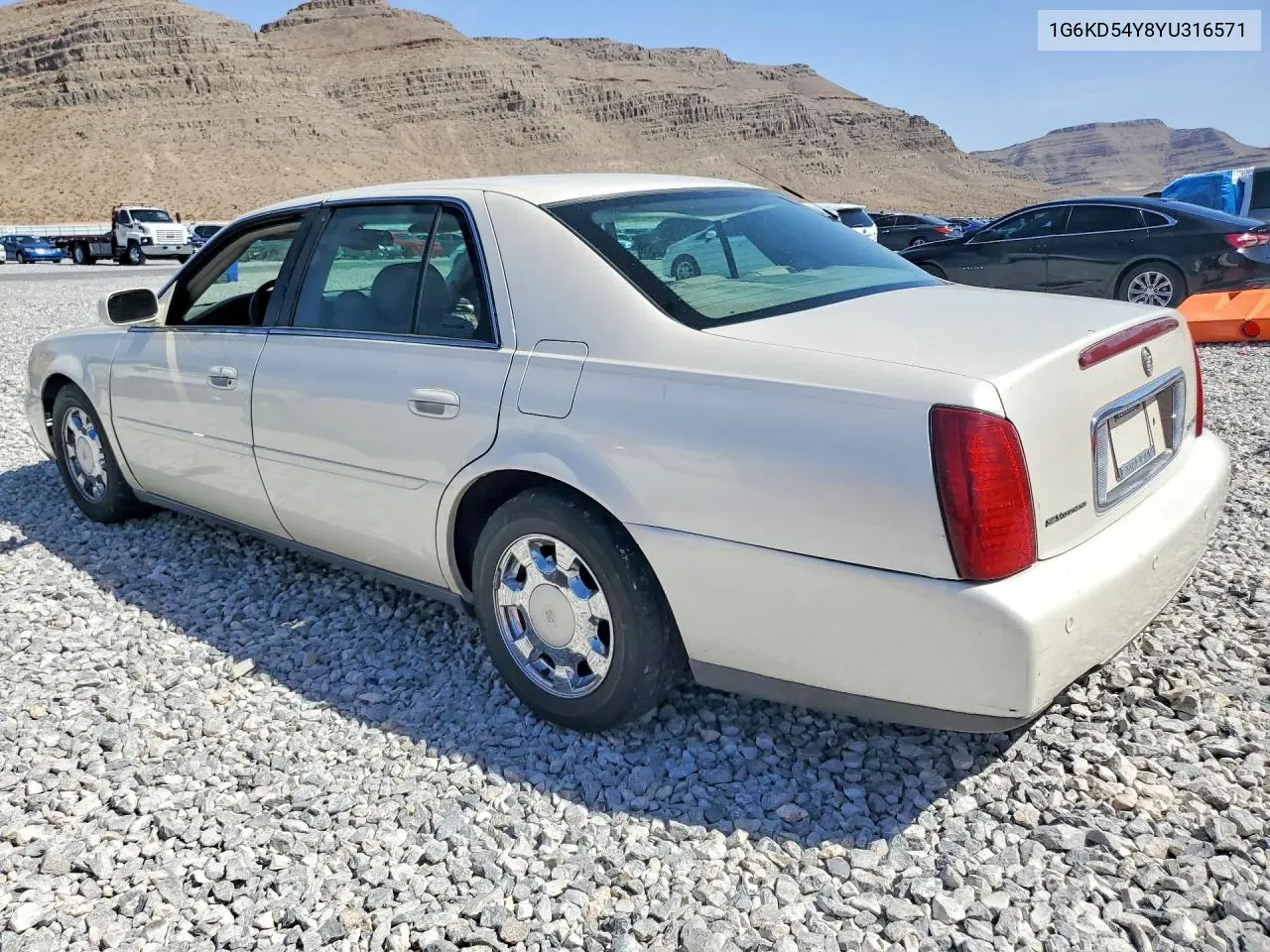2000 Cadillac Deville VIN: 1G6KD54Y8YU316571 Lot: 57193096
