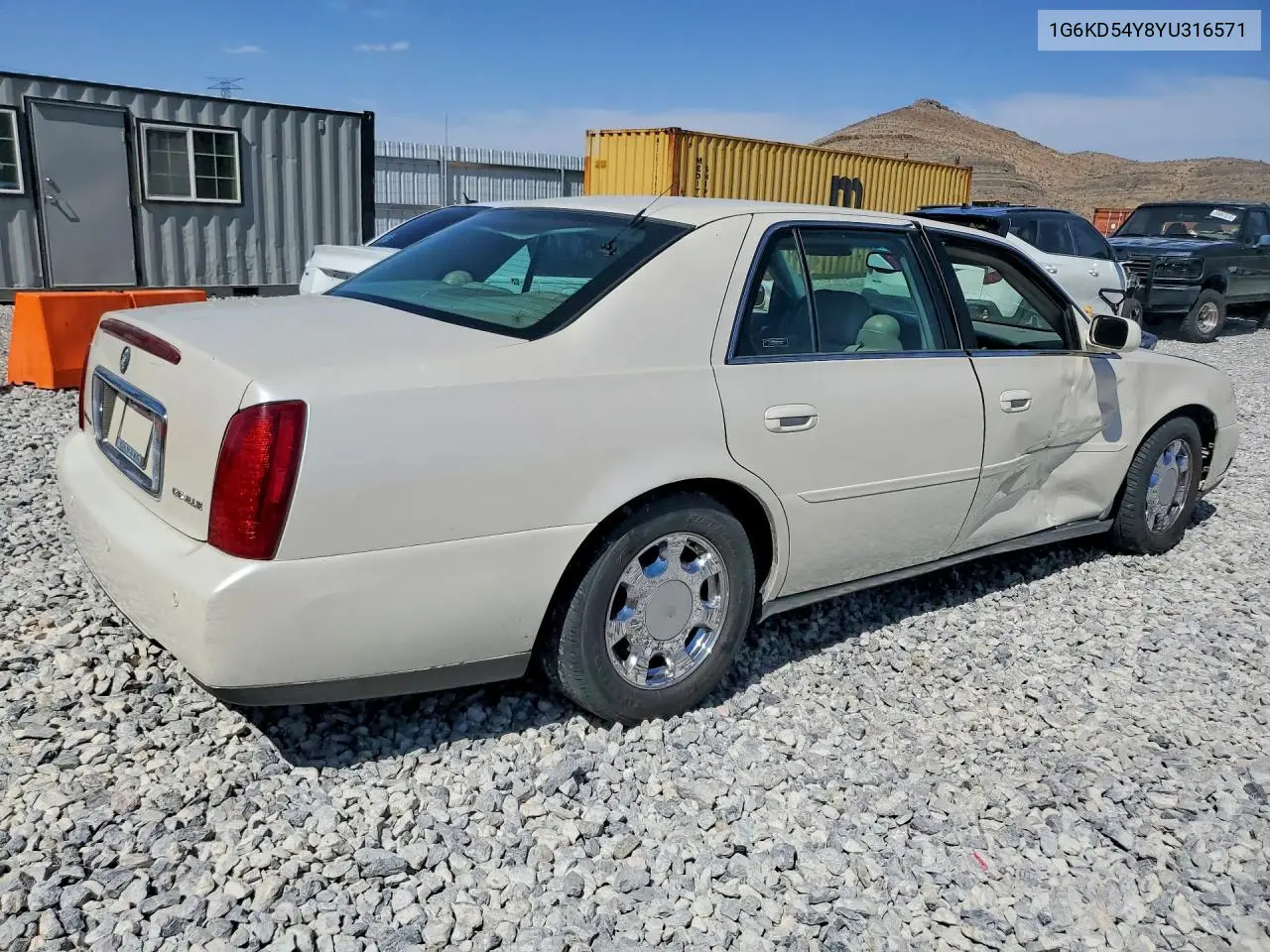 2000 Cadillac Deville VIN: 1G6KD54Y8YU316571 Lot: 57193096
