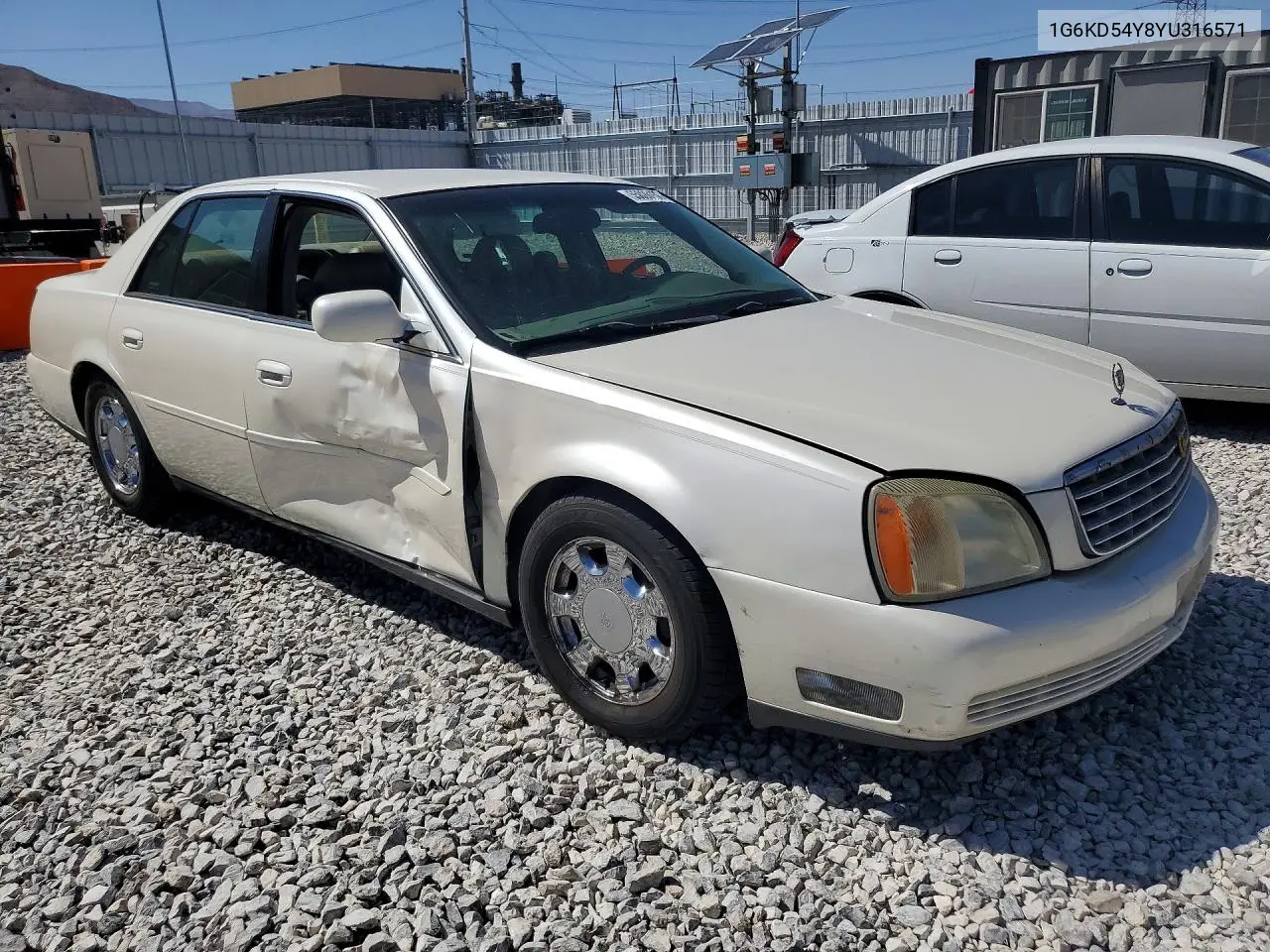 2000 Cadillac Deville VIN: 1G6KD54Y8YU316571 Lot: 57193096