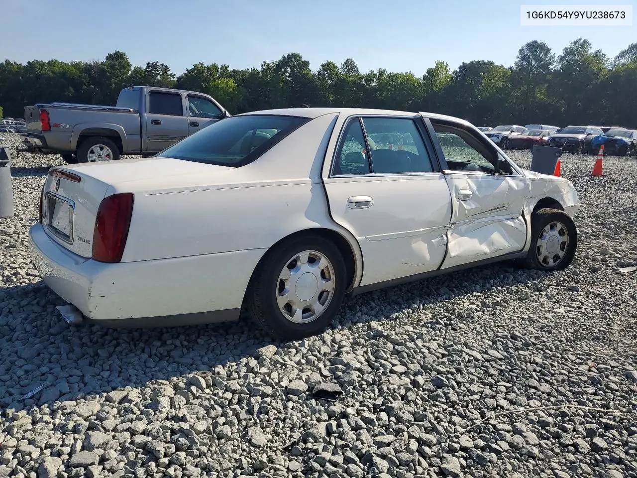 2000 Cadillac Deville VIN: 1G6KD54Y9YU238673 Lot: 59539906