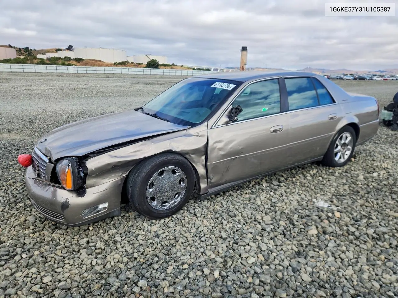 2001 Cadillac Deville Dhs VIN: 1G6KE57Y31U105387 Lot: 61185796