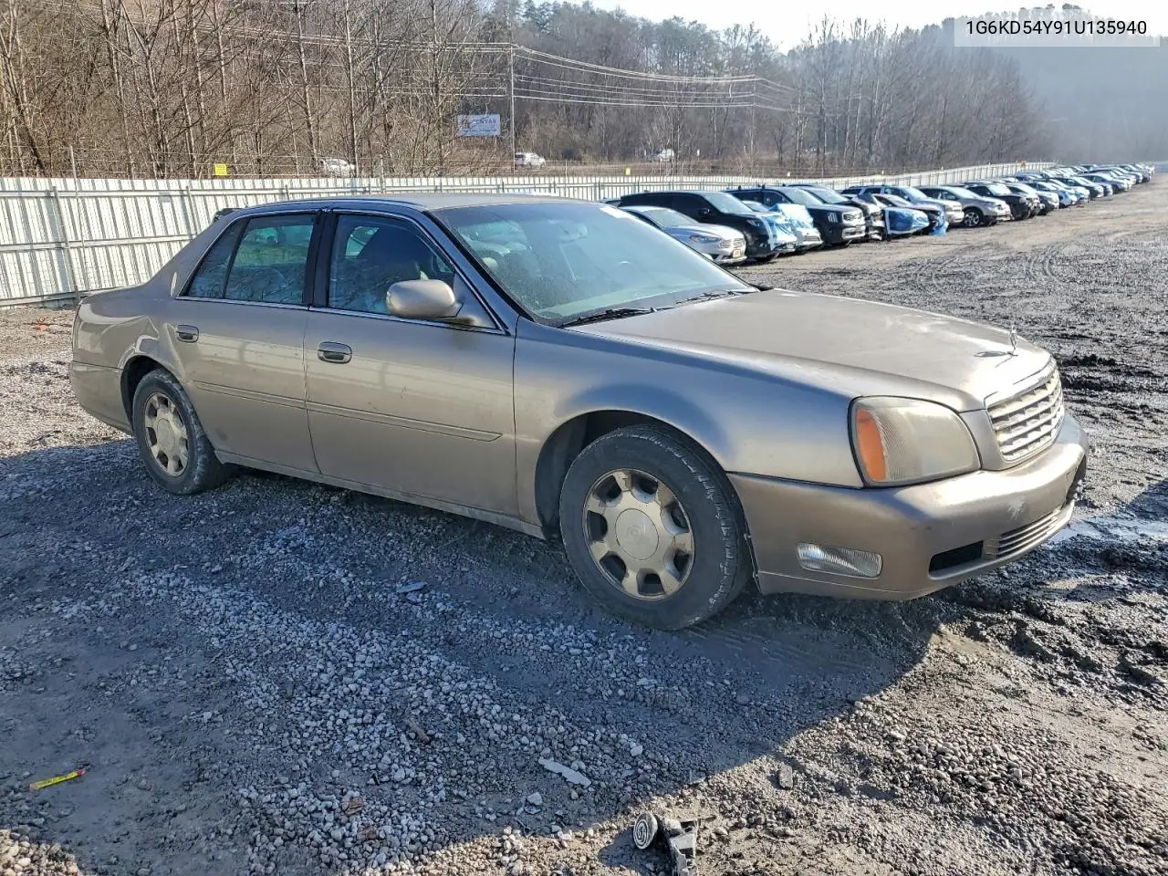 2001 Cadillac Deville VIN: 1G6KD54Y91U135940 Lot: 91458745