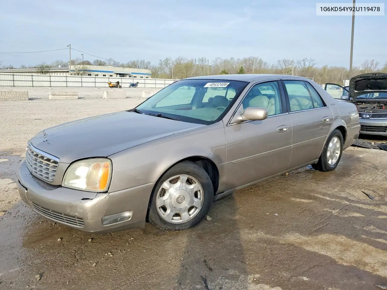 2002 Cadillac Deville VIN: 1G6KD54Y92U119478 Lot: 48432406