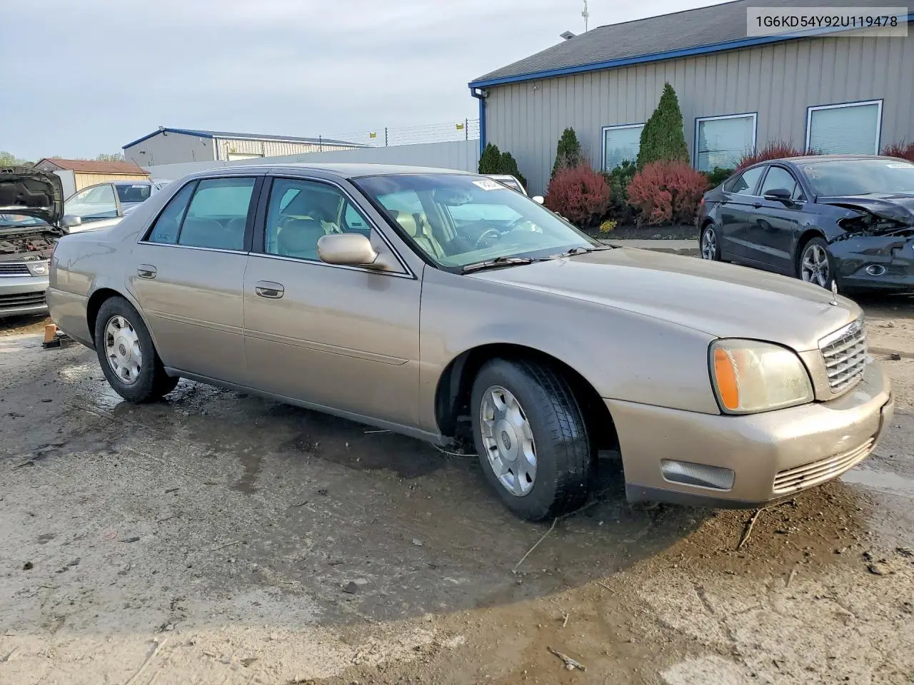2002 Cadillac Deville VIN: 1G6KD54Y92U119478 Lot: 48432406