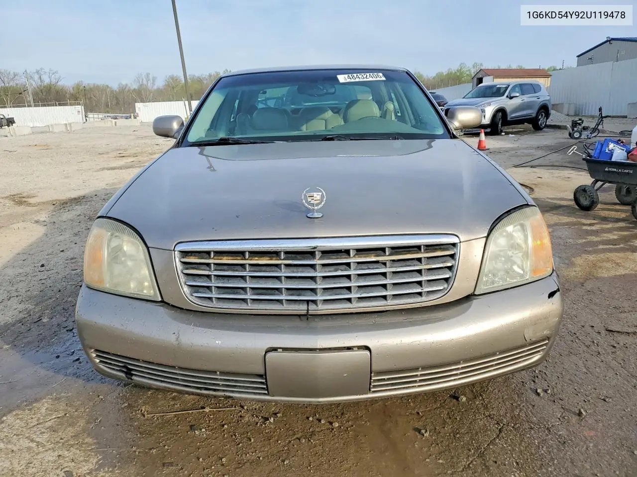 2002 Cadillac Deville VIN: 1G6KD54Y92U119478 Lot: 48432406