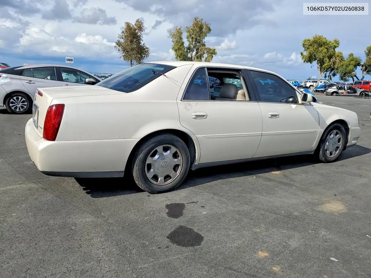 2002 Cadillac Deville VIN: 1G6KD57Y02U260838 Lot: 50958796