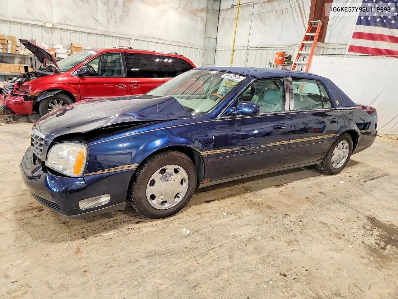 2002 Cadillac Deville Dhs VIN: 1G6KE57Y92U119893 Lot: 56139956
