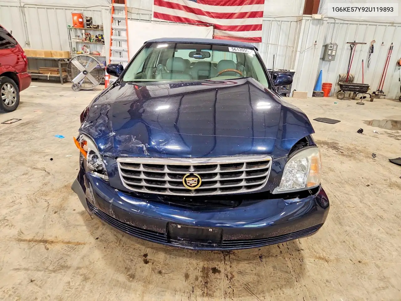 2002 Cadillac Deville Dhs VIN: 1G6KE57Y92U119893 Lot: 56139956