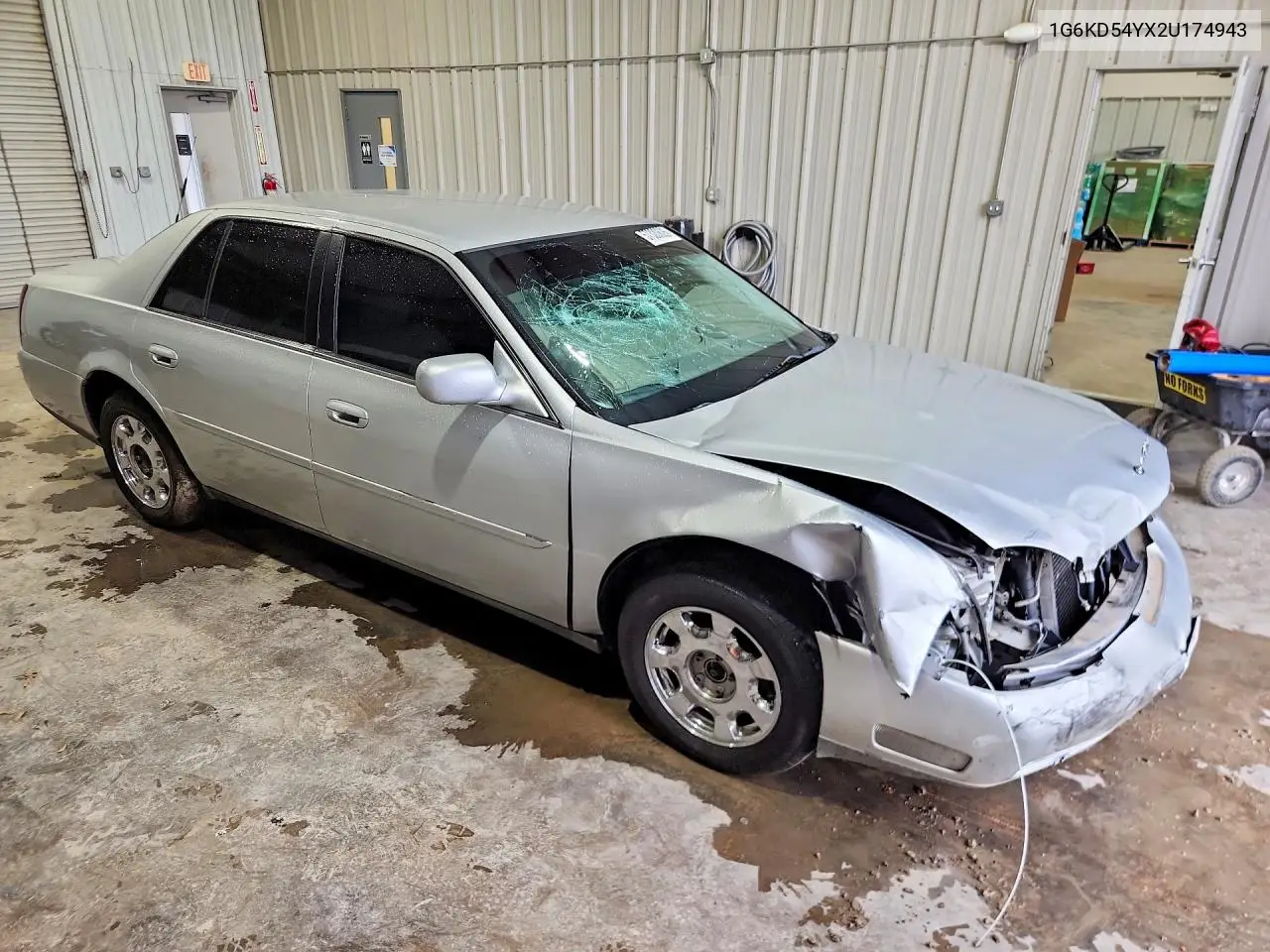 2002 Cadillac Deville VIN: 1G6KD54YX2U174943 Lot: 57320626
