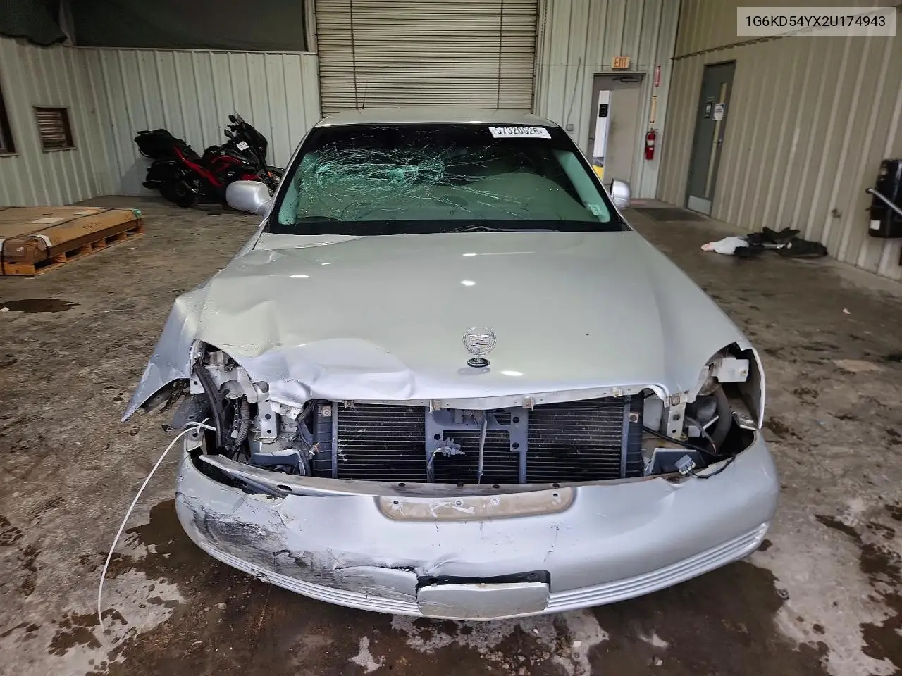 2002 Cadillac Deville VIN: 1G6KD54YX2U174943 Lot: 57320626