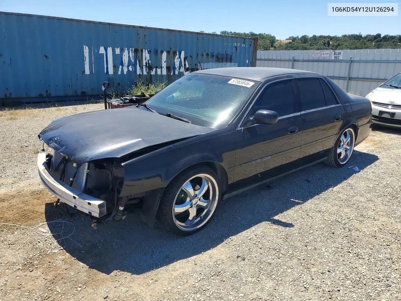 2002 Cadillac Deville VIN: 1G6KD54Y12U126294 Lot: 57565846