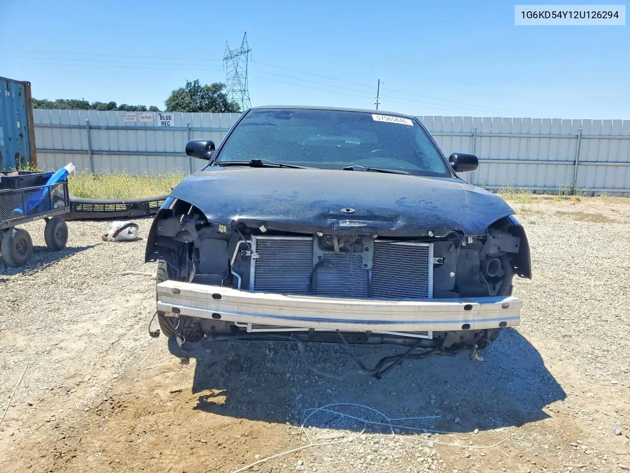 2002 Cadillac Deville VIN: 1G6KD54Y12U126294 Lot: 57565846
