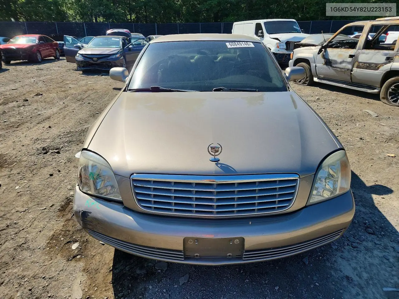 2002 Cadillac Deville VIN: 1G6KD54Y82U223153 Lot: 60849146