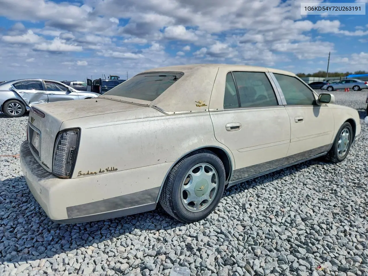2002 Cadi Deville VIN: 1G6KD54Y72U263191 Lot: 78757625