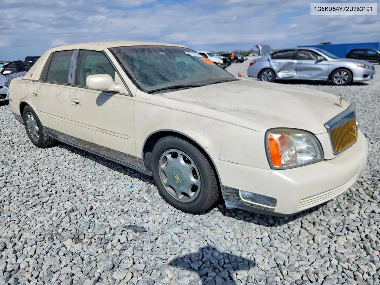 2002 Cadi Deville VIN: 1G6KD54Y72U263191 Lot: 78757625