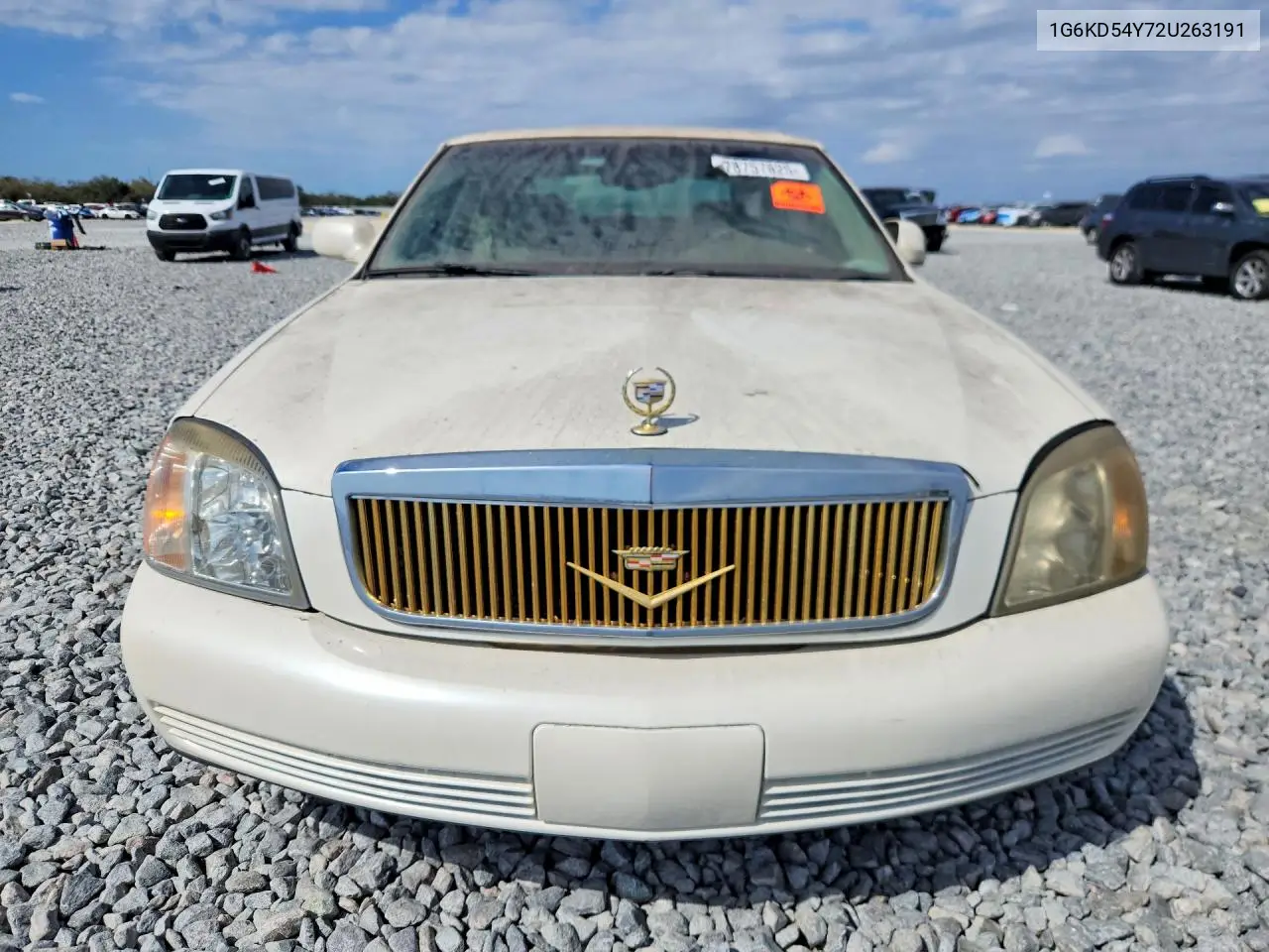 2002 Cadi Deville VIN: 1G6KD54Y72U263191 Lot: 78757625
