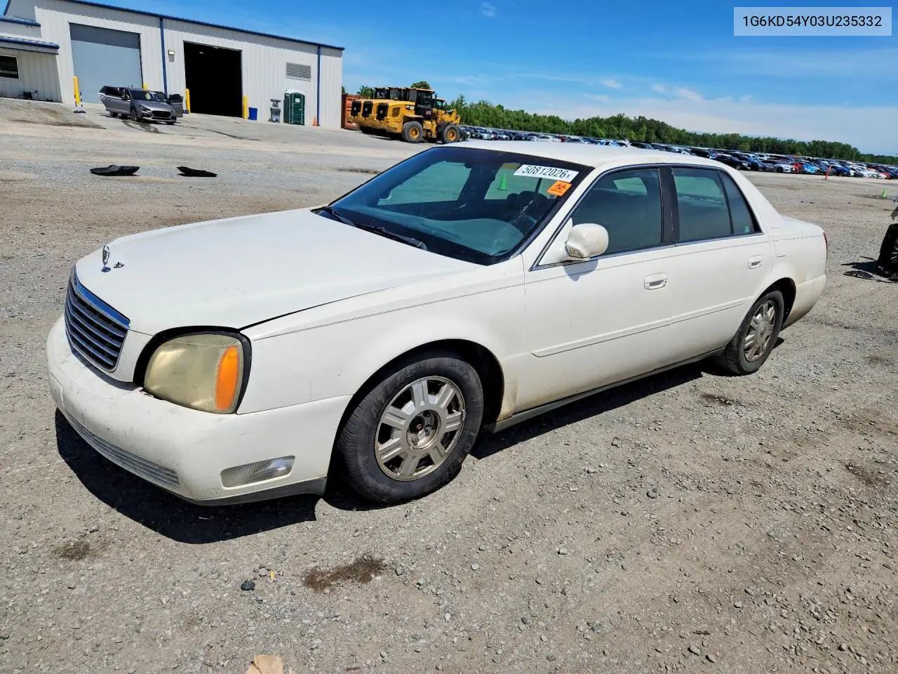 2003 Cadillac Deville VIN: 1G6KD54Y03U235332 Lot: 50812026