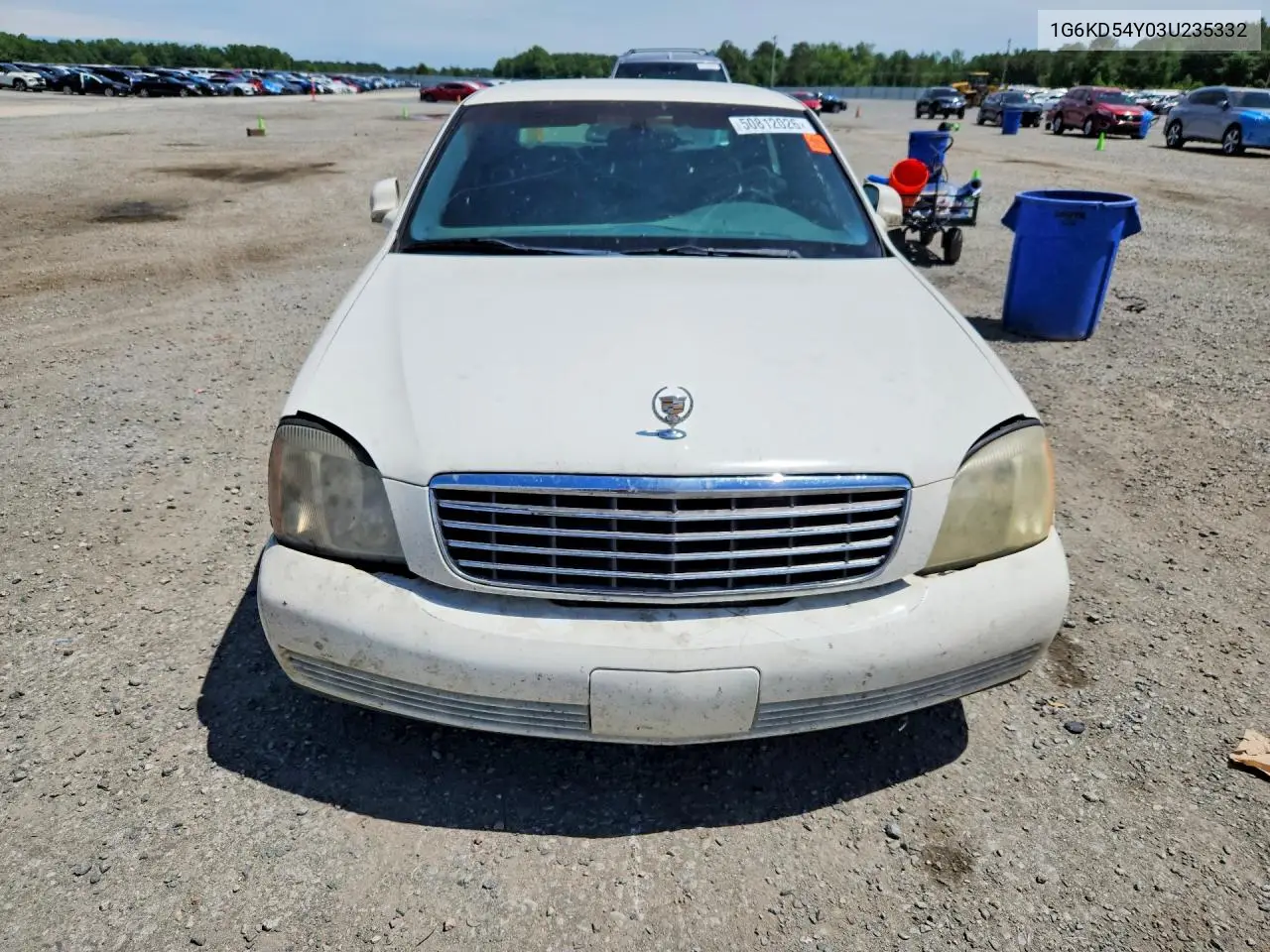 2003 Cadillac Deville VIN: 1G6KD54Y03U235332 Lot: 50812026
