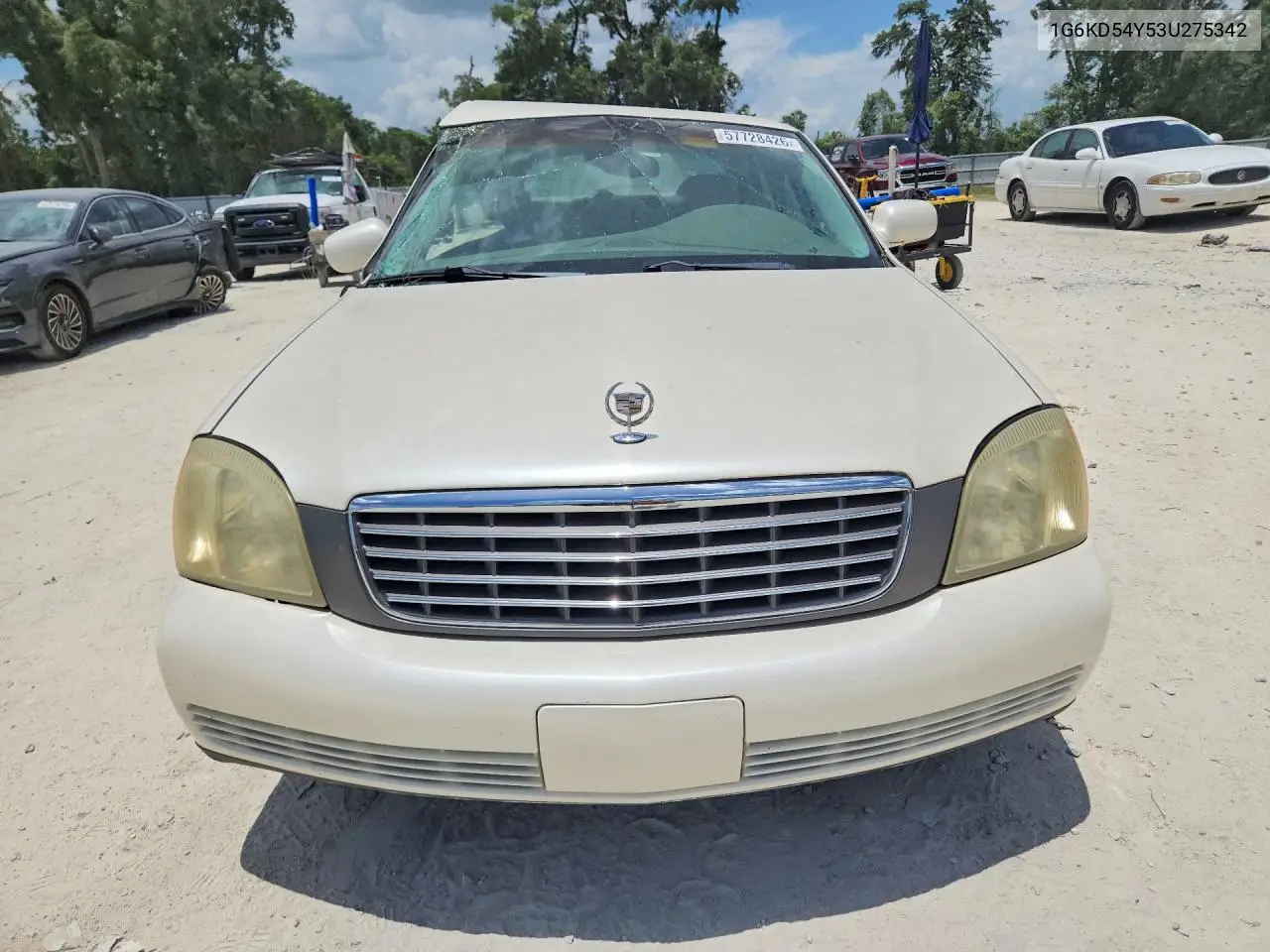 2003 Cadillac Deville VIN: 1G6KD54Y53U275342 Lot: 57728426