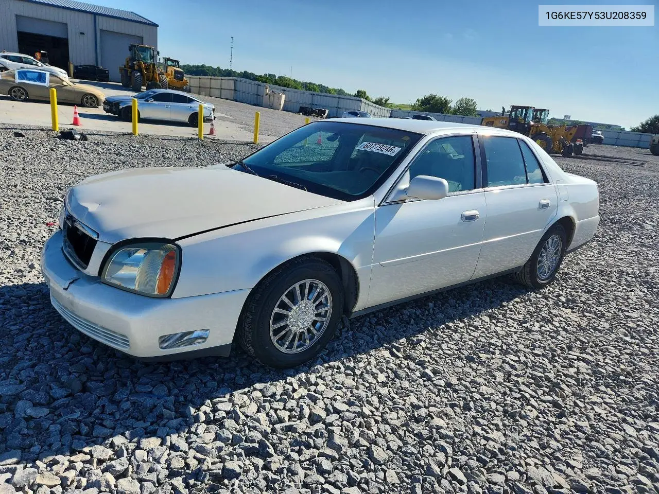 2003 Cadillac Deville Dhs VIN: 1G6KE57Y53U208359 Lot: 60779246