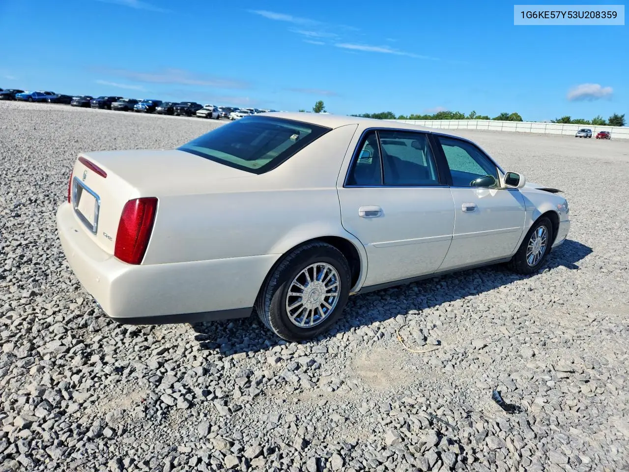 2003 Cadillac Deville Dhs VIN: 1G6KE57Y53U208359 Lot: 60779246