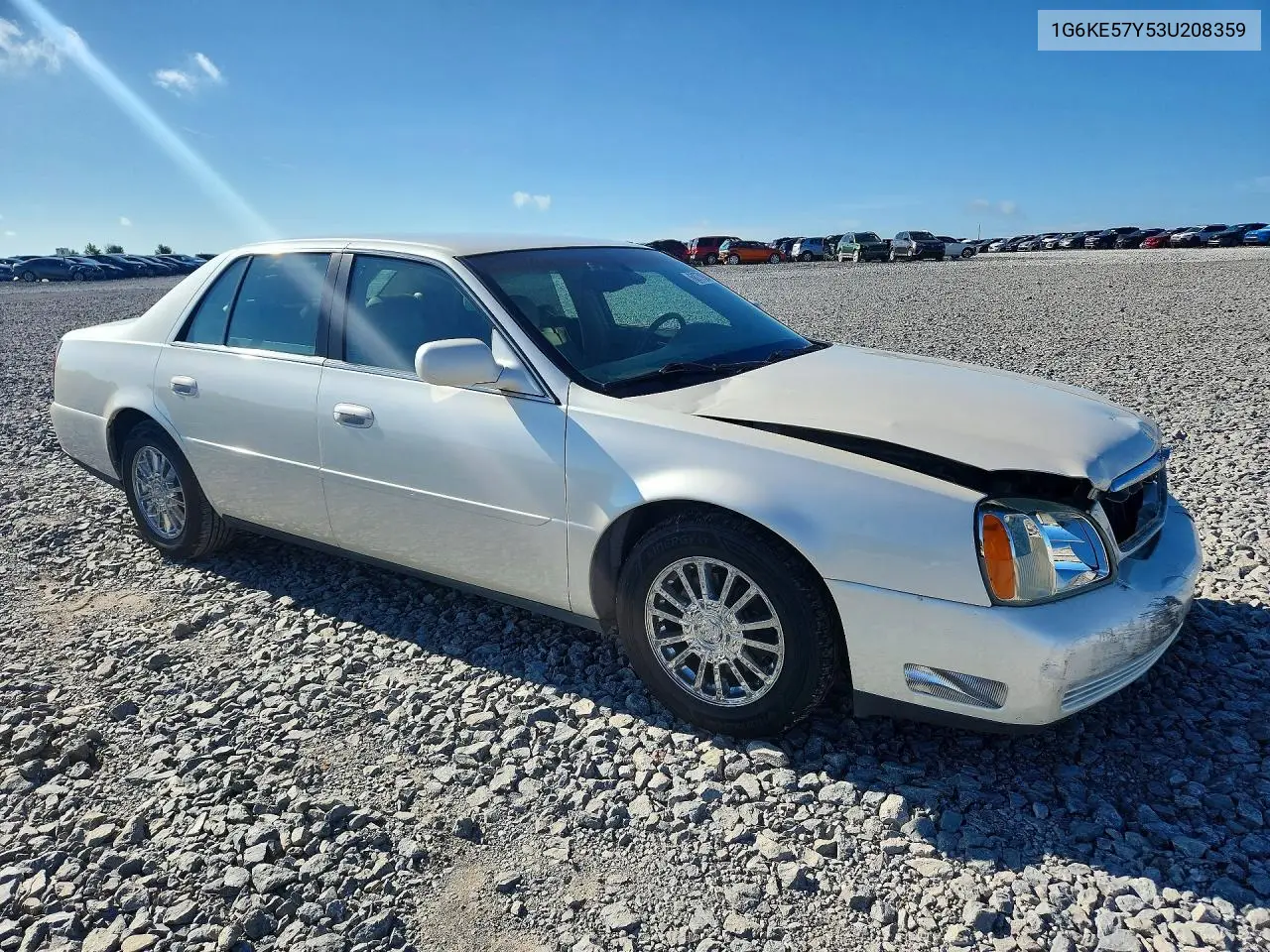 2003 Cadillac Deville Dhs VIN: 1G6KE57Y53U208359 Lot: 60779246