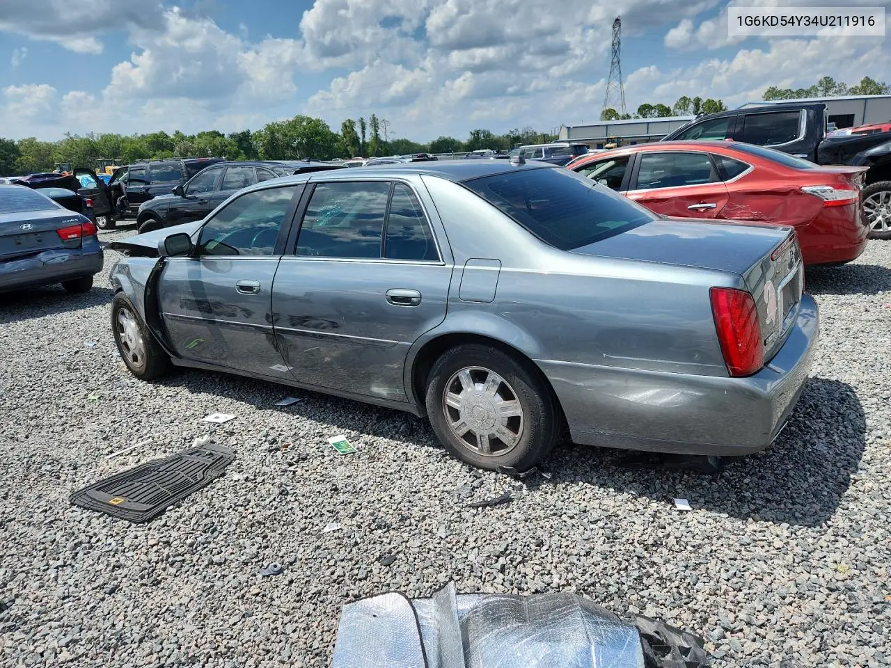 2004 Cadillac Deville VIN: 1G6KD54Y34U211916 Lot: 51226796